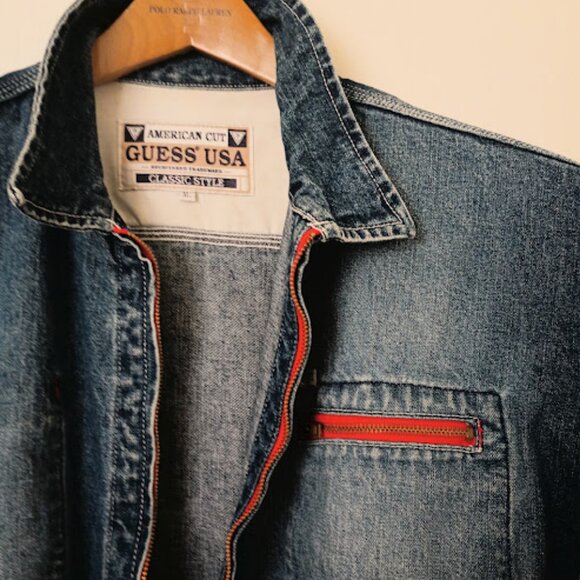 Guess vintage denim jacket size XL, 100% cotton.Perfect condition. - Picture 3 of 9